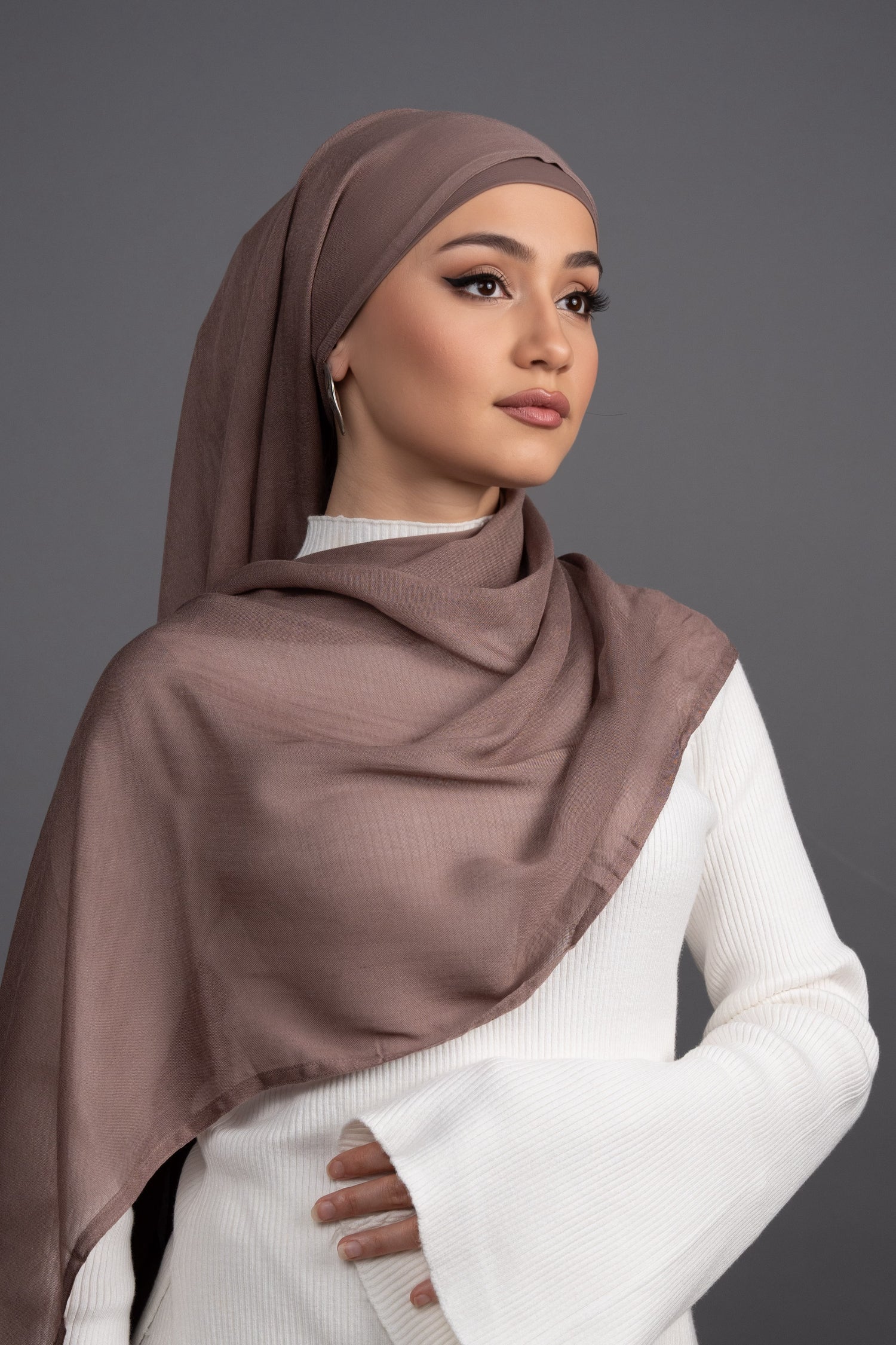 Mocha Hijab Set