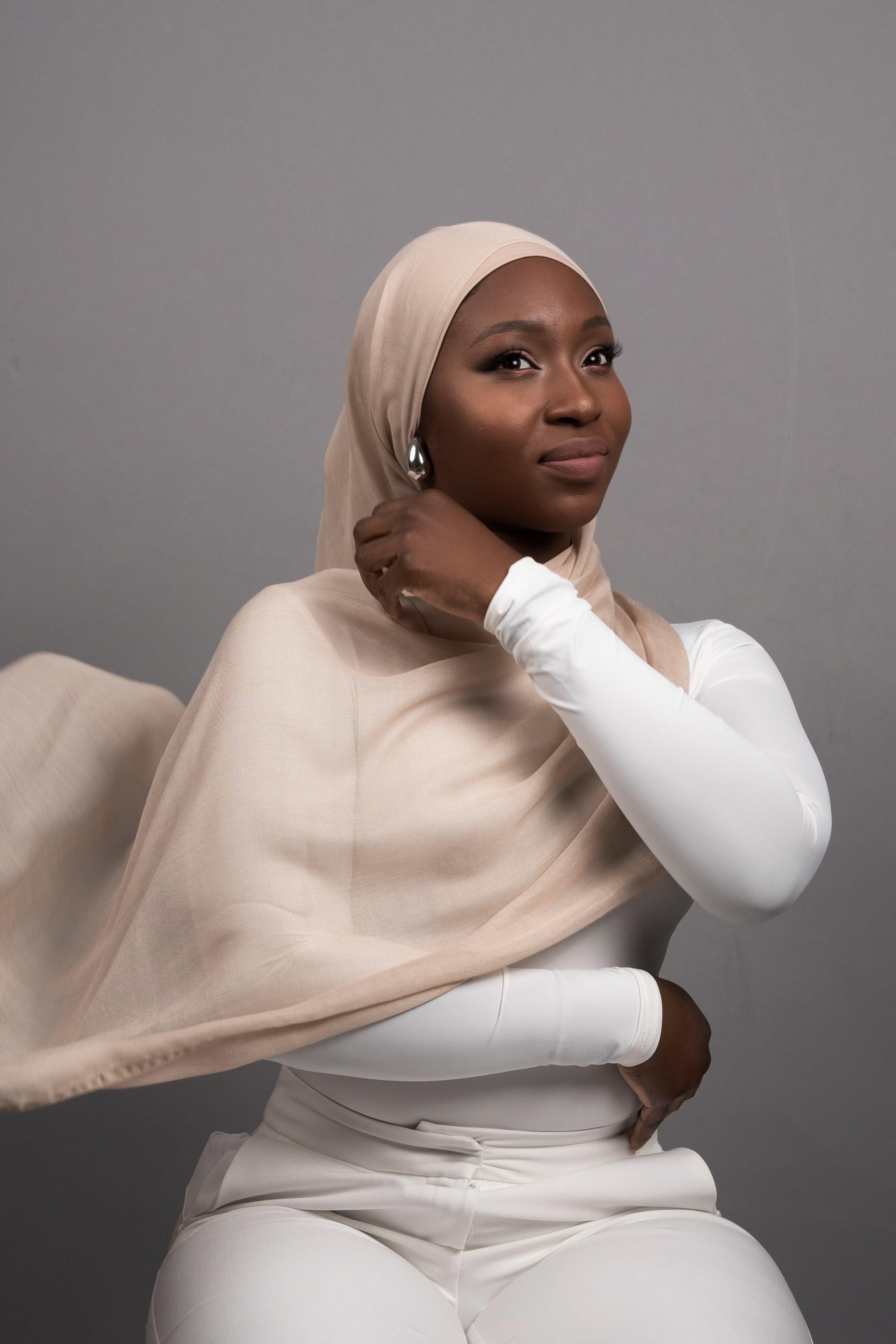 Oat Hijab Set