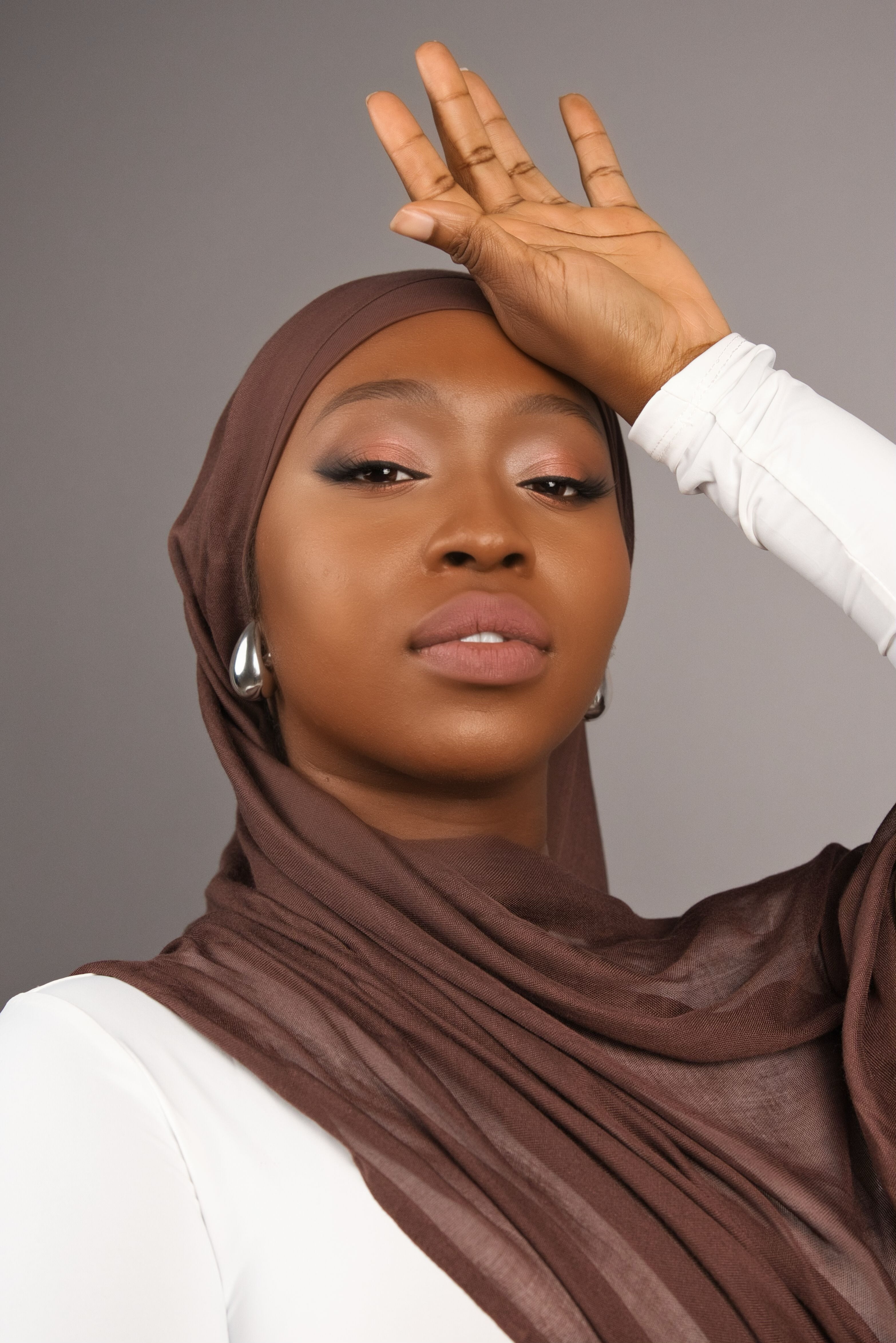 Brunette Hijab Set