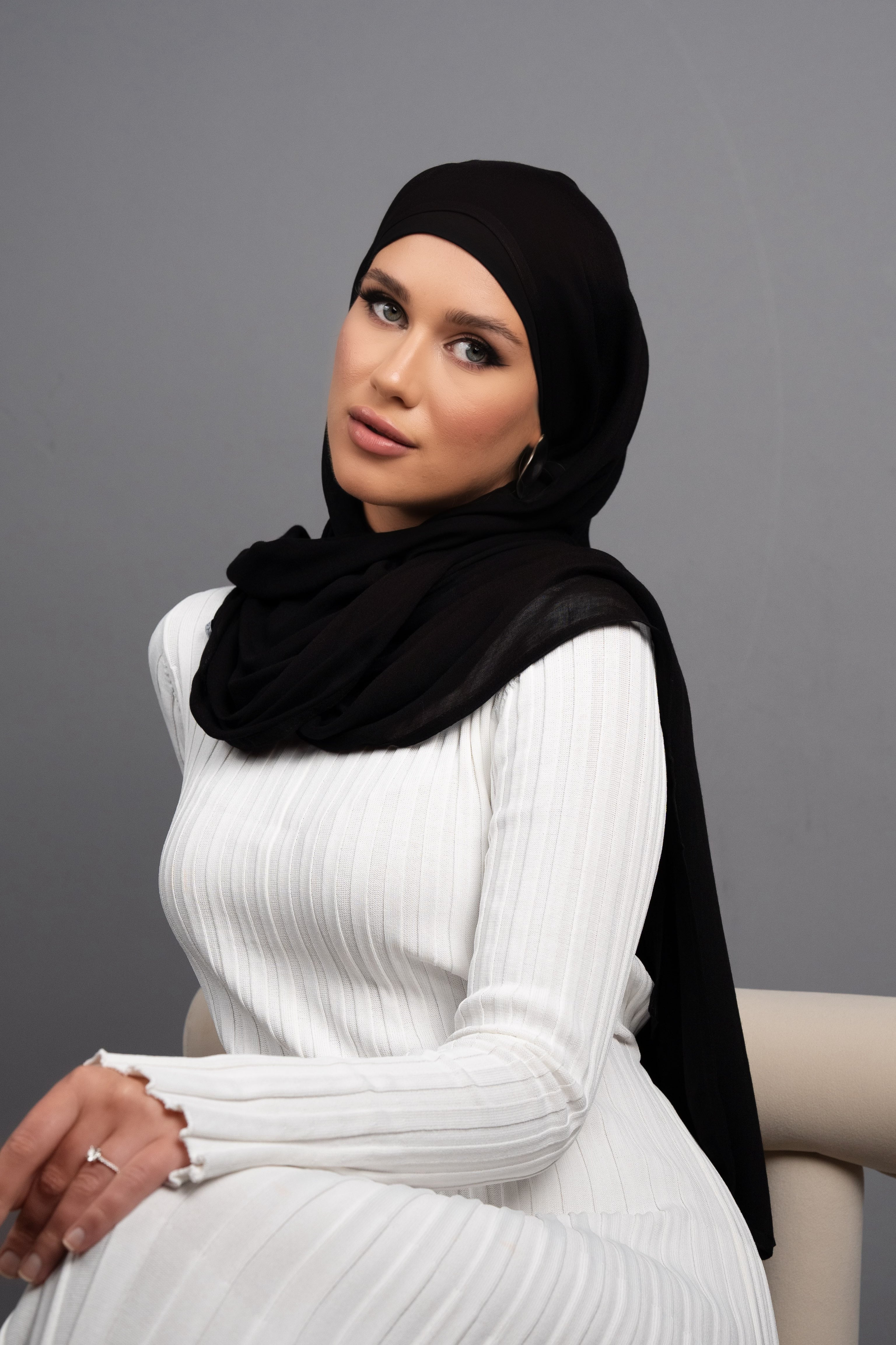 Black Hijab Set