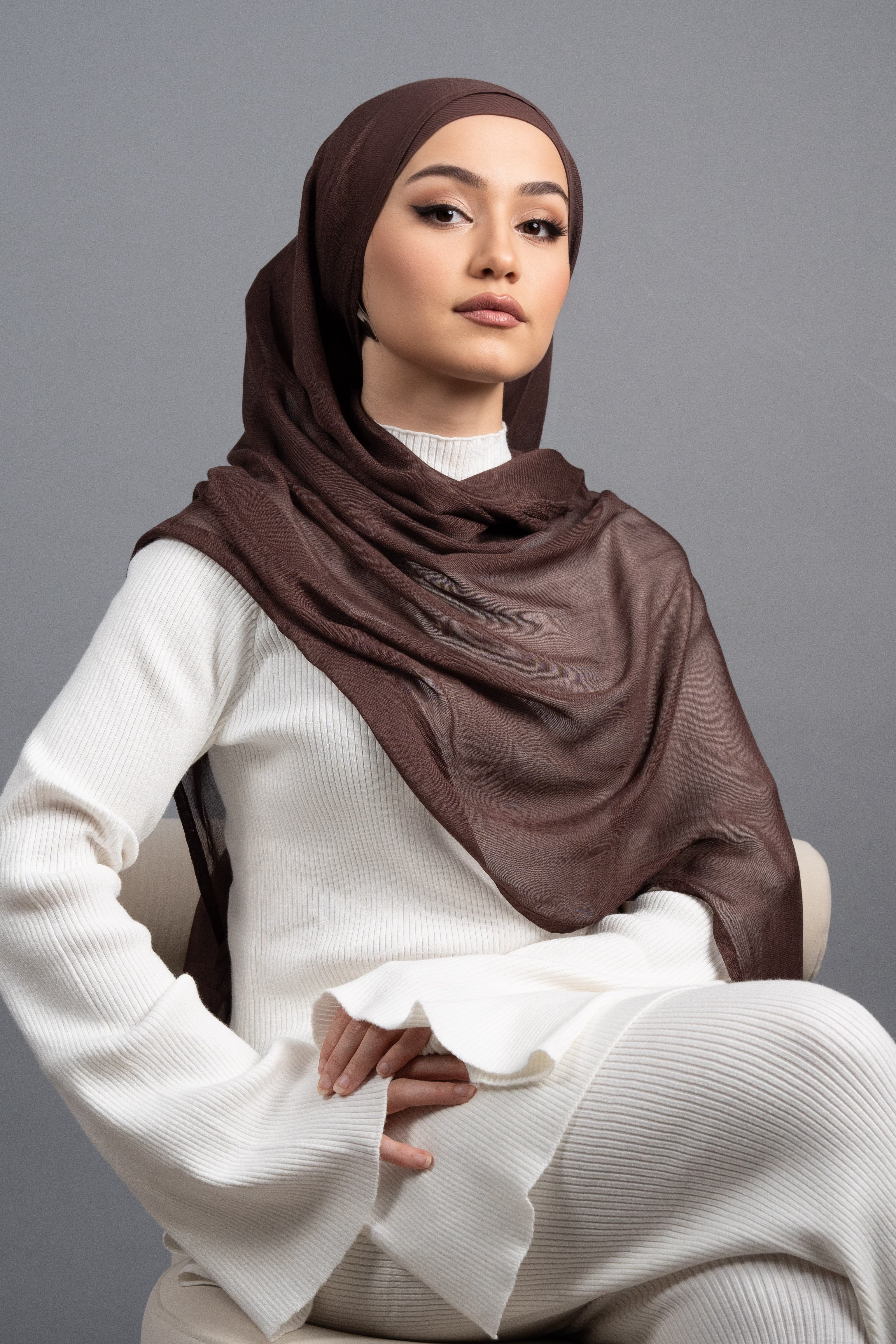 Brunette Hijab Set